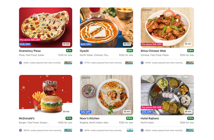 Zomato Menu